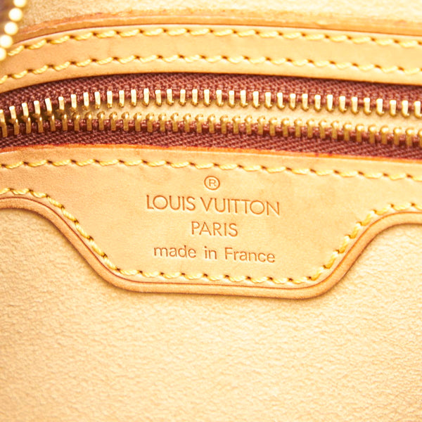 ルイ ヴィトン モノグラム ルーピング M51146 ブラウン PVC レザー ショルダーバッグ レディース LOUIS VUITTON 中古