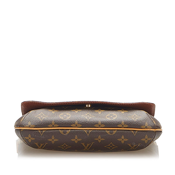 ルイ ヴィトン モノグラム ミュゼットタンゴ M51257 ブラウン PVC レザー ショルダーバッグ レディース LOUIS VUITTON 中古