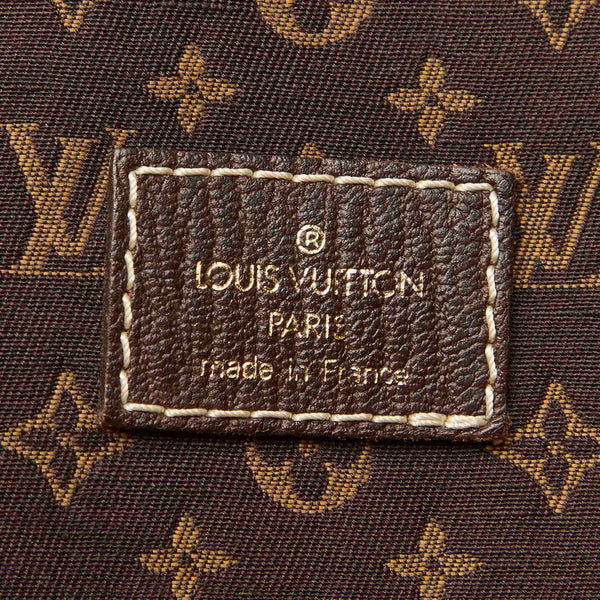 ルイ ヴィトン モノグラムミニラン ソミュール M95227 ブラウン キャンバス レザー ショルダーバッグ レディース LOUIS VUITTON 中古