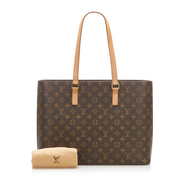 ルイ ヴィトン モノグラム ルコ M51155 ブラウン PVC レザー トートバッグ レディース LOUIS VUITTON 中古