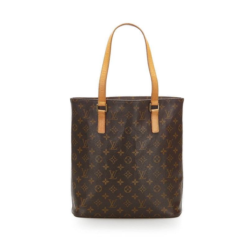 ルイ ヴィトン モノグラム ヴァヴァン GM M51172 ブラウン PVC レザー トートバッグ レディース LOUIS VUITTON 中古