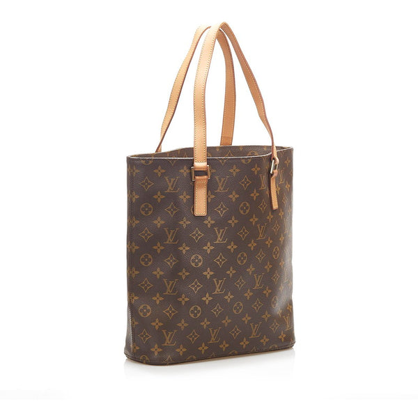 ルイ ヴィトン モノグラム ヴァヴァン GM M51170 ブラウン PVC レザー トートバッグ レディース LOUIS VUITTON 中古