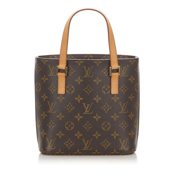 ルイ ヴィトン モノグラム ヴァヴァン PM  M51172 ブラウン PVC レザー ハンドバッグ レディース LOUIS VUITTON 中古