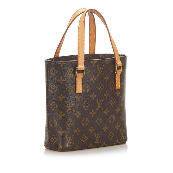 ルイ ヴィトン モノグラム ヴァヴァン PM  M51172 ブラウン PVC レザー ハンドバッグ レディース LOUIS VUITTON 中古