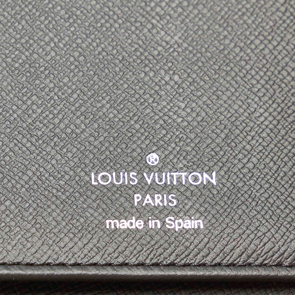 ルイ ヴィトン モノグラムエクリプス ヴェルティカル M62295 ブラック レザー PVC 長財布 メンズ LOUIS VUITTON 【中古】