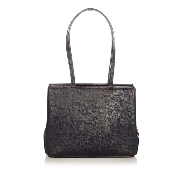 ロエベ ブラック レザー トートバッグ レディース LOEWE 【中古】