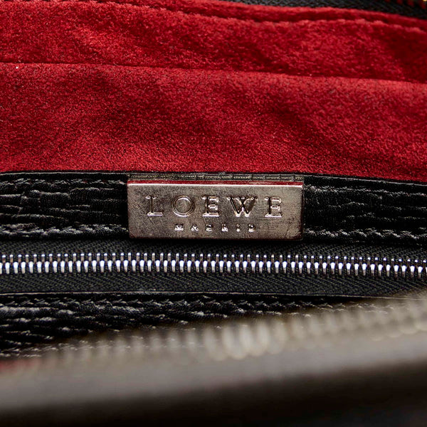 ロエベ ブラック レザー トートバッグ レディース LOEWE 【中古】