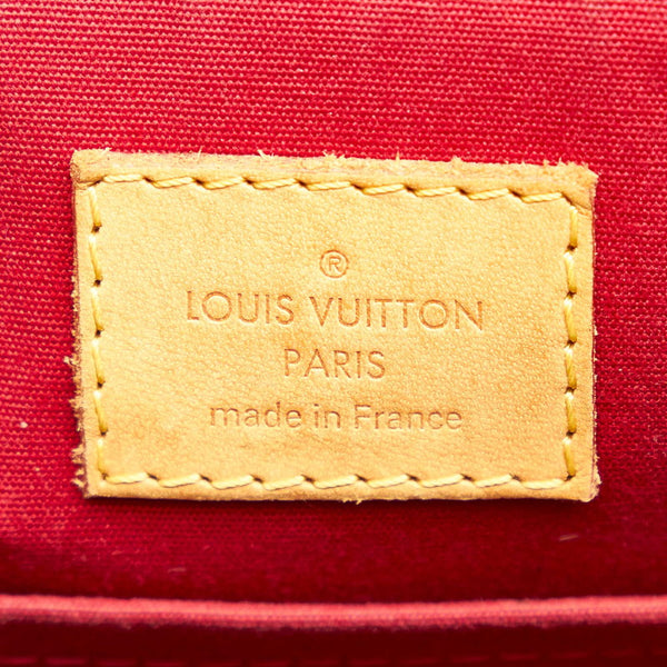 ルイ ヴィトン ヴェルニ シャーウッドPM M91494 レッド エナメル ハンドバッグ レディース LOUIS VUITTON 【中古】