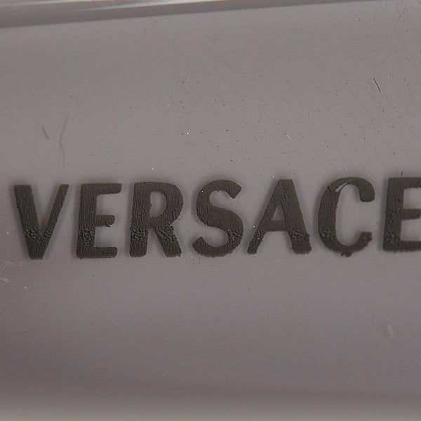 ヴェルサーチェ ラインストーン MOD 4051 B ブラック グレー ホワイト プラスチック サングラス レディース VERSACE 【中古】