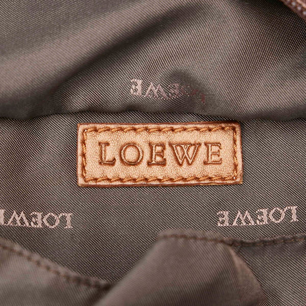 ロエベ ナッパアイレ ゴールド レザー ハンドバッグ レディース LOEWE 【中古】