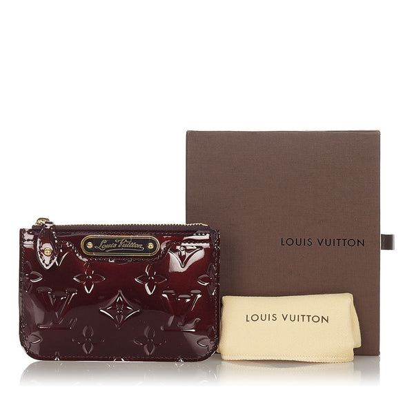 ルイ ヴィトン ヴェルニ  ポシェットクレ  M93557 ボルドー エナメル コインケース レディース LOUIS VUITTON 【中古】