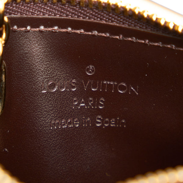 ルイ ヴィトン ヴェルニ  ポシェットクレ  M93557 ボルドー エナメル コインケース レディース LOUIS VUITTON 【中古】