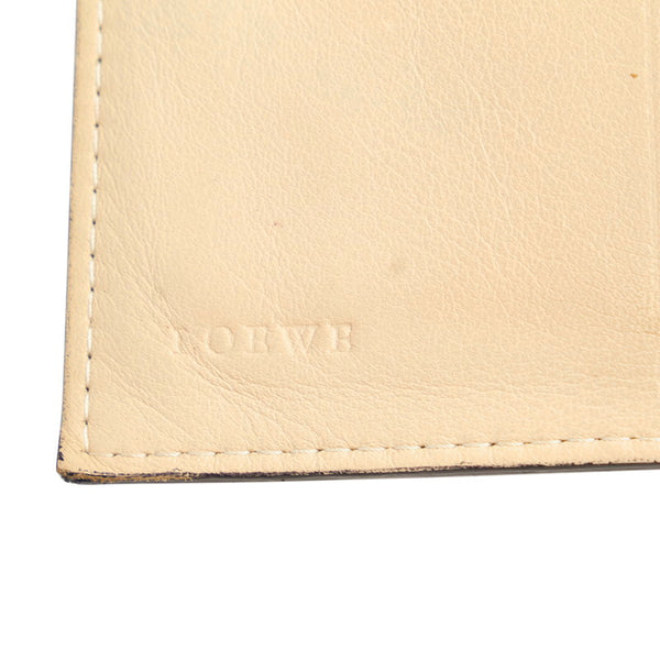 ロエベ ブラック レザー 二つ折り財布 レディース LOEWE 【中古】