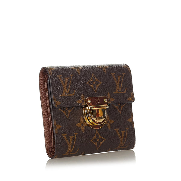 ルイ ヴィトン モノグラム ポルトフォイユコアラ M58013 ブラウン PVC レザー 二つ折り財布 レディース LOUIS VUITTON 【中古】