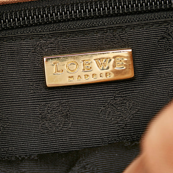 ロエベ ブラウン ヌバック ハンドバッグ レディース LOEWE 【中古】