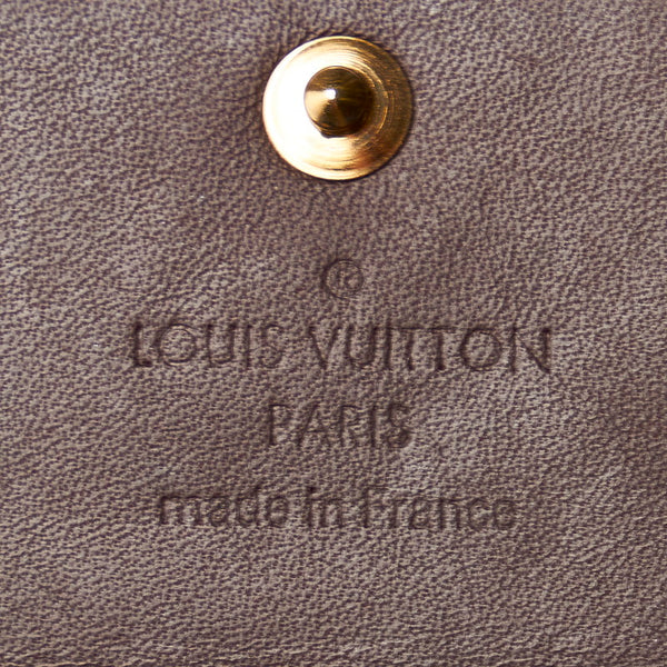 ルイ ヴィトン ヴェルニ ミュルティクレ４ M93517 アマラント パテントレザー キーケース レディース LOUIS VUITTON 【中古】