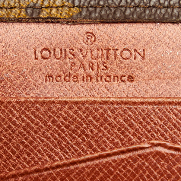 ルイ ヴィトン モノグラム ポルトモネ カルトクレディ  M61660 ブラウン PVC レザー 二つ折り財布 レディース LOUIS VUITTON 【中古】