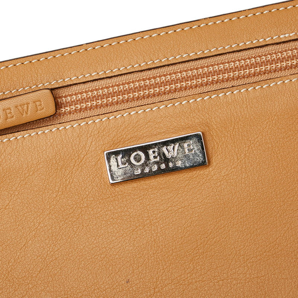 ロエベ ハンドバッグ ブラウン レザー レディース LOEWE 【中古】