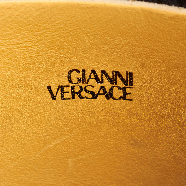 ヴェルサーチェ トートバッグ イエロー レザー レディース VERSACE 【中古】