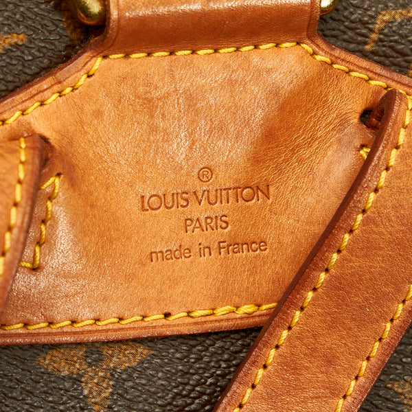 ルイ ヴィトン モノグラム モンスリPM M51137 ブラウン  PVC レザー リュック バックパック レディース LOUIS VUITTON 【中古】