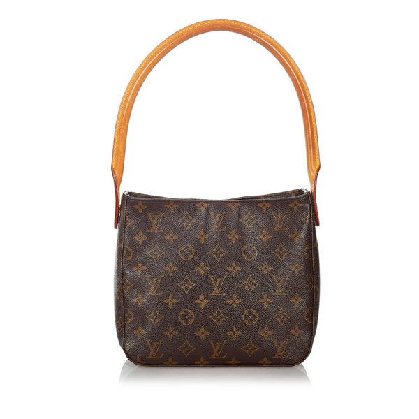 ルイ ヴィトン モノグラム ルーピングMM ショルダーバッグ Ｍ51146 ブラウン PVC レザー レディース LOUIS VUITTON 【中古】