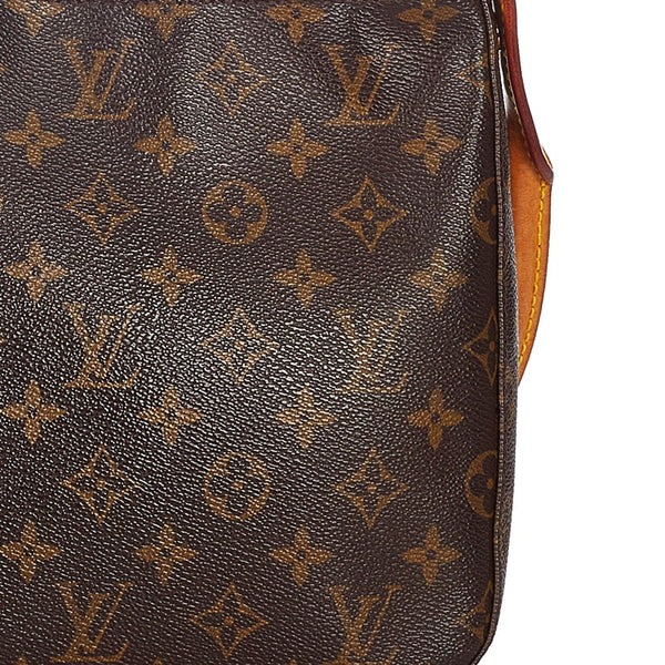 ルイ ヴィトン モノグラム ルーピングMM ショルダーバッグ Ｍ51146 ブラウン PVC レザー レディース LOUIS VUITTON 【中古】