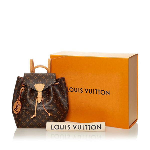 ルイ ヴィトン モノグラム モンスリNM PM M45501 ブラウン PVC レザー リュック・バックパック レディース LOUIS VUITTON 【中古】