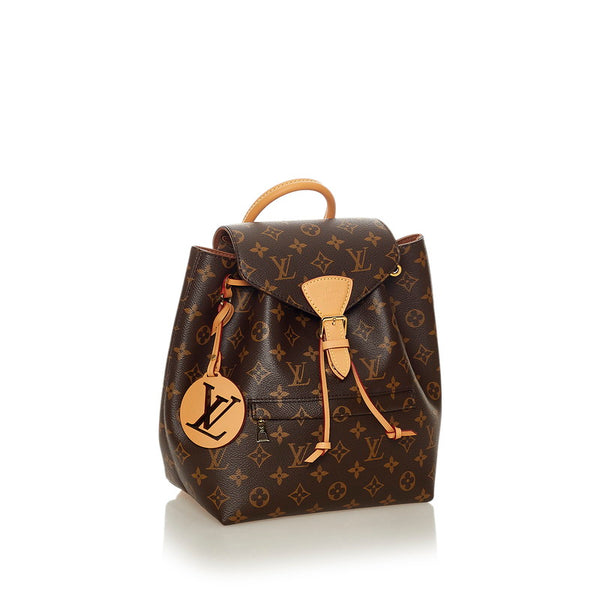 ルイ ヴィトン モノグラム モンスリNM PM M45501 ブラウン PVC レザー リュック・バックパック レディース LOUIS VUITTON 【中古】