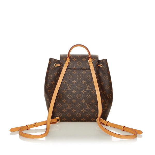 ルイ ヴィトン モノグラム モンスリNM PM M45501 ブラウン PVC レザー リュック・バックパック レディース LOUIS VUITTON 【中古】