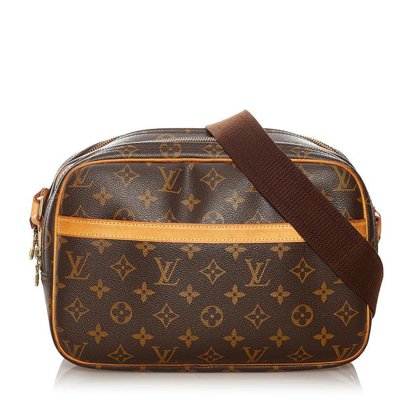 ルイ ヴィトン モノグラム リポーターPM ショルダーバッグ M45254 ブラウン PVC レザー レディース LOUIS VUITTON 【中古】