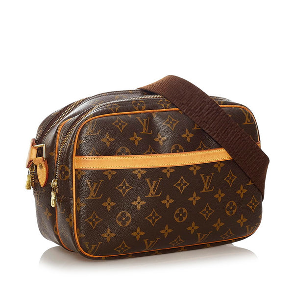 ルイ ヴィトン モノグラム リポーターPM ショルダーバッグ M45254 ブラウン PVC レザー レディース LOUIS VUITTON 【中古】