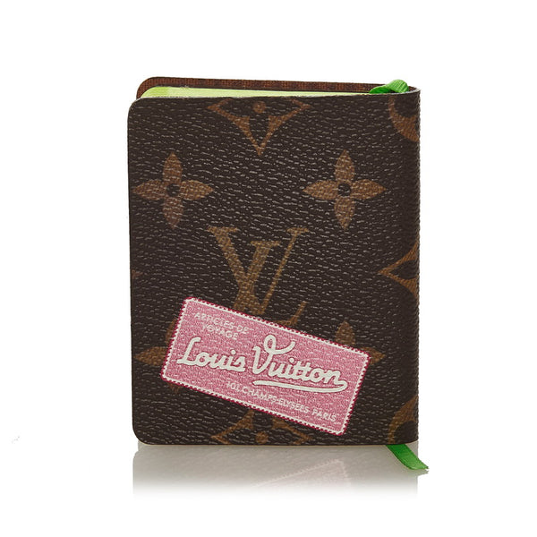 ルイ ヴィトン モノグラム ミニカルネ ジュール メモ帳 手帳 ノート ブラウン PVC レザー レディース LOUIS VUITTON 【中古】