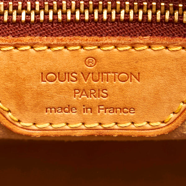 ルイ ヴィトン モノグラム ルーピング M51146 ブラウン PVC レザー ショルダーバッグ レディース LOUIS VUITTON 【中古】