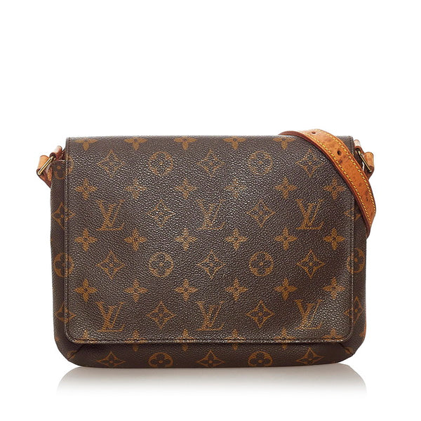 ルイ ヴィトン モノグラム ミュゼットタンゴ ショルダーバッグ M51257 ブラウン PVC レザー レディース LOUIS VUITTON 【中古】