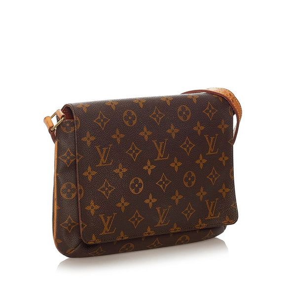 ルイ ヴィトン モノグラム ミュゼットタンゴ ショルダーバッグ M51257 ブラウン PVC レザー レディース LOUIS VUITTON 【中古】