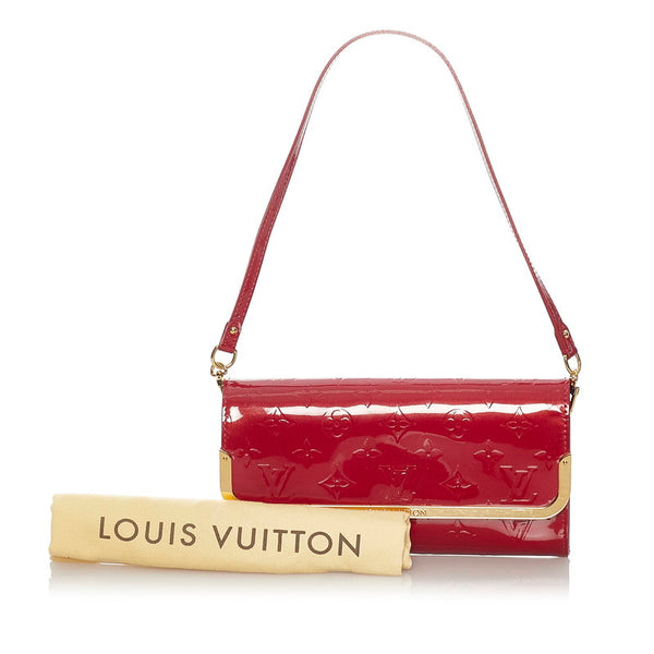 ルイ ヴィトン ヴェルニ ロスモアMM M91550 レッド パテントレザー ショルダーバッグ クラッチバッグ 2WAY レディース LOUIS VUITTON 【中古】