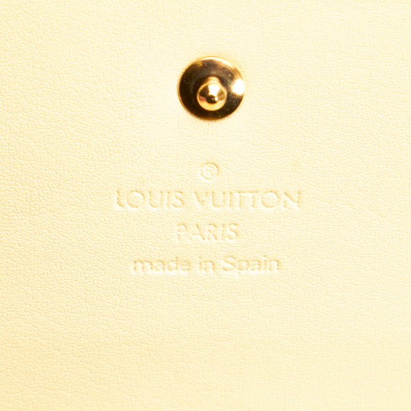 ルイ ヴィトン モノグラムヴェルニ ケンメア M91060 イエロー レザー 斜め掛け ショルダーバッグ レディース LOUIS VUITTON 【中古】