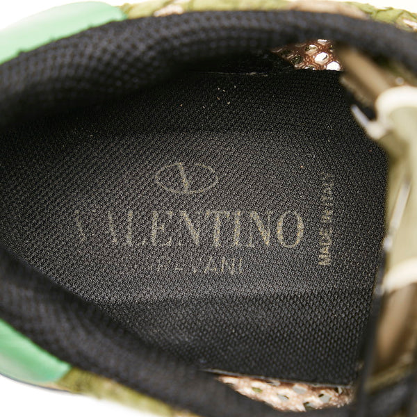 ヴァレンティノ スニーカー グリーン スウェード レディース VALENTINO 【中古】