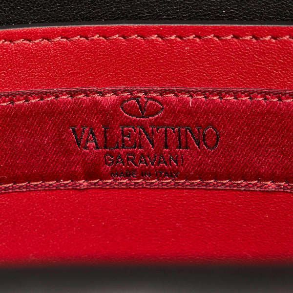 ヴァレンティノ スタッズ ブラック レザー リュック バックパック レディース VALENTINO 【中古】