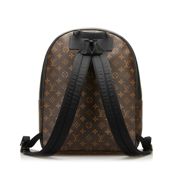 ルイ ヴィトン モノグラム マカサー ジョッシュ リュック バックパック M41530 ブラウン PVC レザー メンズ LOUIS VUITTON 【中古】