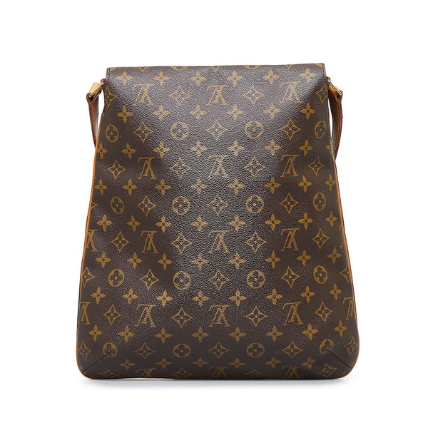 ルイ ヴィトン モノグラム ミュゼット 斜め掛け ショルダーバッグ M51256 ブラウン PVC レザー レディース LOUIS VUITTON 【中古】