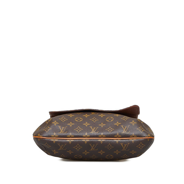 ルイ ヴィトン モノグラム ミュゼット 斜め掛け ショルダーバッグ M51256 ブラウン PVC レザー レディース LOUIS VUITTON 【中古】