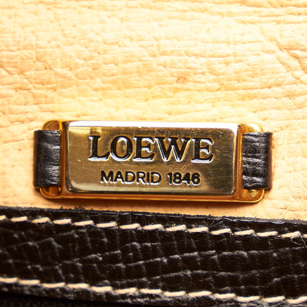 ロエベ 斜め掛け ショルダーバッグ ブラック レザー レディース LOEWE 【中古】