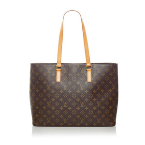 ルイ ヴィトン モノグラム ルコ トートバッグ M51155 ブラウン PVC レザー レディース LOUIS VUITTON 【中古】