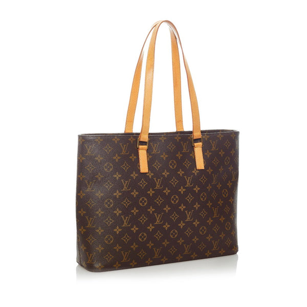 ルイ ヴィトン モノグラム ルコ トートバッグ M51155 ブラウン PVC レザー レディース LOUIS VUITTON 【中古】