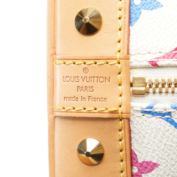 ルイ ヴィトン モノグラム マルチカラー アルマ ハンドバッグ M92647 ブロン ホワイト PVC レザー レディース LOUIS VUITTON 【中古】