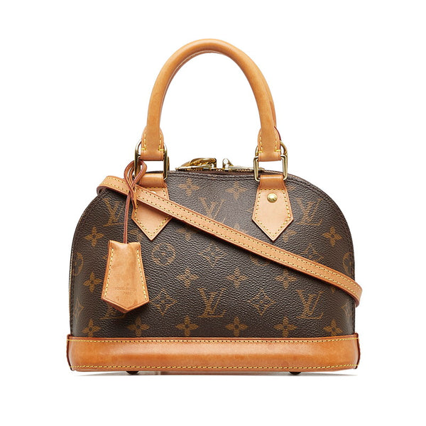 ルイ ヴィトン モノグラム アルマBB ハンドバッグ ショルダーバッグ 2WAY M53152 ブラウン PVC レザー レディース LOUIS VUITTON 【中古】