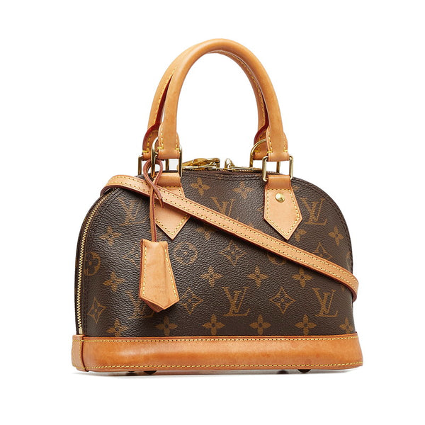 ルイ ヴィトン モノグラム アルマBB ハンドバッグ ショルダーバッグ 2WAY M53152 ブラウン PVC レザー レディース LOUIS VUITTON 【中古】