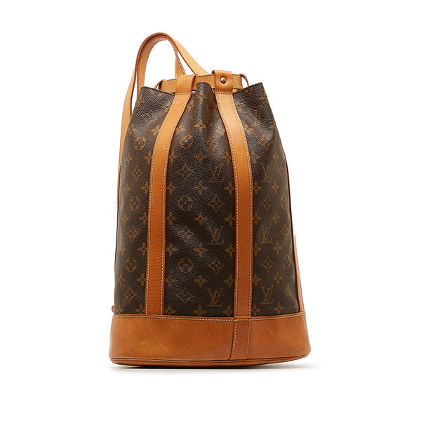 ルイ ヴィトン モノグラム ランドネ PM ショルダーバッグ M42243 ブラウン PVC レザー レディース LOUIS VUITTON 【中古】