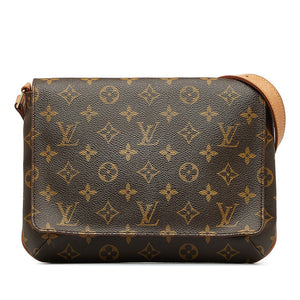 ルイ ヴィトン モノグラム ミュゼット タンゴ ショート ショルダーバッグ M51257 ブラウン PVC レザー レディース LOUIS VUITTON 【中古】